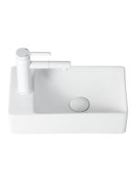 Товар: Agger Раковина подвесная правая санфарфор, белый глянец арт-ASH131375R - фото 7 Agger Раковина подвесная правая санфарфор, белый глянец арт-ASH131375R — фото 7, Раковины подвесные