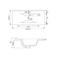 Тумба с умывальником, подвесная, 100 см, белый, Bild, IDDIS, арт-BIL10W0i95K — фото 3, Тумбы с раковиной