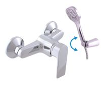 Смеситель Colorado для душа с душевым комплектом, держатель подвижный, арт-CO181.5/2 — фото 1, Смеситель для душа