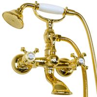 PRESTIGE См-ль д/ванны внешний плоский излив, бронза 32450 — фото 1, Смеситель для ванны