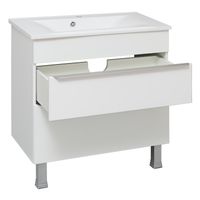 Тумба напольная AXIOMA 80 /2 ящ/ AQUA DE MARCO 2080WGAXI/F — фото 3, Тумбы под раковину