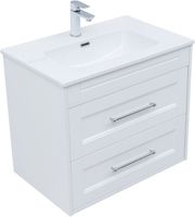 Тумба с раковиной Aquanet Бостон new 70 (Flat) цв.белый сатин 00345365 — фото 1, Тумбы с раковиной