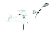 Смеситель для ванны Fiore KEVON CHIC , хром/белый арт-81WX8150 — фото 1, Смеситель для ванны