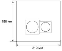 Клавиша смыва Grossman Pragma 700.K31.03.310.310 золото матовый,1 место — фото 6, Кнопки смыва