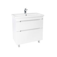 Тумба под раковину VIANT МАРСЕЛЬ 80 подвесная белый арт-VMAR80CO-T2Y — фото 5, Тумбы под раковину