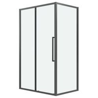 Душевое ограждение Grossman Cosmo 100.K33.02.120.42.00-200.K33.02.100.42.00 (120х100х195) раздвижная,графит сатин,стекло прозрачное,2 места арт-120.K33.02.1210.42.00 — фото 1, Прямоугольные душевые уголки