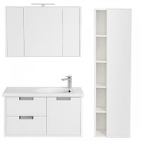 Товар: ETNA Зеркальный шкаф 100, белый глянец, ROCA арт-7857305806 - фото 3 ETNA Зеркальный шкаф 100, белый глянец, ROCA арт-7857305806 — фото 3, Зеркальные шкафы в ванную