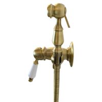 OXFORD Гигиенический душ.набор, см-ль моноком.встр.с держателем/лейка/шланг латунь, бронза 30530 — фото 3, Гигиенические души