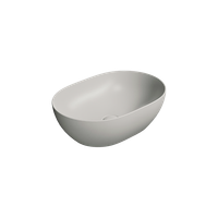 раковина накладная PURA 50x35 серый матовый арт-886017 — фото 2, Раковины накладные