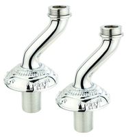 CRISTALIA Полуколонны смесителя для ванны CRISTALIA, хром арт-18572 — фото 1, Смеситель для ванны