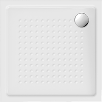 PIATTI DOCCIA душевой поддон над уровнем пола/ вровень с полом 90x90х4,5 ceramic anti-slip керамический белый матовый bianco matt GSI арт-439409 — фото 1, Керамические душевые поддоны