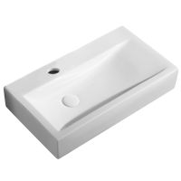 Раковина Azario 66х37.5х12.5 подвесная, белая арт-AZ-4310 — фото 3, Раковины подвесные