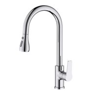 Товар: ЛУГАНО смеситель для кухни с вытяжным изливом 2 jet арт-AQ1784CR - фото 5 ЛУГАНО смеситель для кухни с вытяжным изливом 2 jet арт-AQ1784CR — фото 5, Смесители для кухни