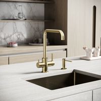 Товар: Смеситель для кухни SANCOS Vela с возможностью подключения фильтра для воды, брашированное золото, арт. арт-SC4013BG - фото 2 Смеситель для кухни SANCOS Vela с возможностью подключения фильтра для воды, брашированное золото, арт. арт-SC4013BG — фото 2, Смесители для кухни