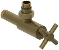 Вентиль Вентиль Сунержа угловой крест (G 1/2" НР х G 1/2" НР) Состаренная бронза арт-05-1408-1212 — фото 3, Комплектующие для полотенцесушителей