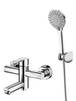 Agger Easy смеситель для ванны однорычажный с душевым набором, хром глянцевый арт-A3121200 — фото 3, Смеситель для ванны