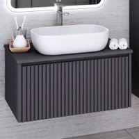 Тумба подвесная MONACO 70 /графит/ AQUA DE MARCO 2070GRMON — фото 1, Тумбы под раковину