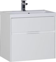 Тумба под раковину Aquanet Латина 70 белый (2 ящика) арт-00180032 — фото 1, Тумбы под раковину