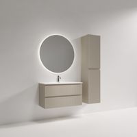 Тумба подвесная SANCOS Snob R 890х390х500, c двумя ящиками оснащенными доводчиками, Beige Soft , арт. арт-SNR90/39CE — фото 4, Тумбы под раковину