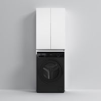 X-Joy Шкаф над стир.машиной с дверями, узкий, 65 см, белый арт-M85CSX0652WG1 — фото 3, Шкафы для ванной