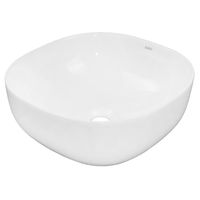 Раковина-чаша Azario 410x410x150 накладная, овальная, белый глянец арт-AZ-2144 — фото 4, Раковины накладные