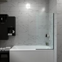 Штора на ванну Статик-Блэк 50*140 арт-Щ0000067407 — фото 5, Шторы для ванной