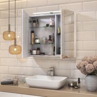 Зеркальный шкаф VIGO Plaza 80 подвесной белый арт-zsh.PLA.80.El — фото 5, Зеркальные шкафы в ванную