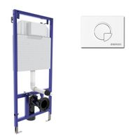 Инсталляция BERGES для скрытого монтажа унитаза NOVUM кнопка R4 Soft Touch белая арт-040224 — фото 6, Инсталляции для унитазов