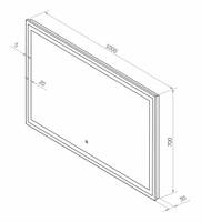 Зеркало арт-СИР-02-100_70-14 — фото 7, Зеркала в ванную комнату