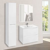 База под раковину Mia 600 подвесная, 2 выкатных ящика soft close, G.White арт-VMC-2MA600GW — фото 3, Тумбы под раковину