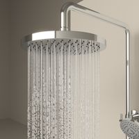 Товар: Душевая стойка Sancos Teo c термостатом, встроенным изливом, полкой и с регулировкой по высоте штанги, цвет хром, арт. SC11002CH - фото 8 Душевая стойка Sancos Teo c термостатом, встроенным изливом, полкой и с регулировкой по высоте штанги, цвет хром, арт. SC11002CH — фото 8, Душевые стойки