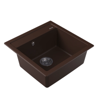 Мойка "Липси" 510, брауни 20.450.C0510.206 — фото 1, Кухонные мойки