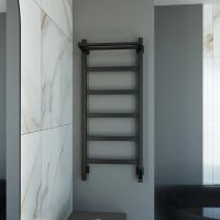 Полотенцесушитель электрический Grota Lore 430х1000 черный Lore 430х1000 RAL9005 EL — фото 3, Электрические полотенцесушители