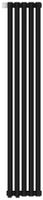 Отопительный радиатор Сунержа Эстет-1 EU50 левый 1200х225 5 секций Матовый чёрный арт-31-0310-1205 — фото 5, Радиаторы отопления