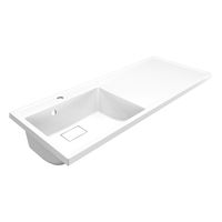 Раковина Azario Paola Magenta 1200 L левосторонняя, литьевой мрамор, белый арт-CS00078451 — фото 11, Раковины встраиваемые сверху