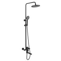 Душевая система Esko Orlando Black ST260OLB, черный — фото 1, Душевые стойки