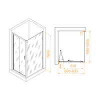 Душевой уголок RGW PA-142B (PA-21B+Z-050-5B) 800x1000 060814280-14 — фото 6, Душевые уголки