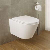 Унитаз подвесной Azario NOVE 360х530х365 безободковый, система смыва "Торнадо", быстросъемное сиденье микролифт арт-AZ-9312T — фото 14, Подвесные унитазы