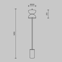 Напольный светильник (торшер) Maytoni арт-MOD178FL-L11W3K — фото 8, Торшеры