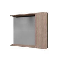 Шкаф-зеркало "ЮНИТ-80 см", универсал. кадена вуд арт-208011 — фото 1, Зеркальные шкафы в ванную