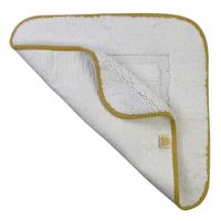 Коврик д/ванной комнаты 60х60 см., вышивка логотип MIGLIORE, белый, окантовка золото арт-31927 — фото 4, Коврики для ванной комнаты