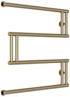 Полотенцесушитель водяной Сунержа High-Tech+ model "M" 600х600 Золотой шёлк арт-32-4050-6060 — фото 4, Водяные полотенцесушители