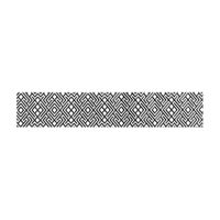 Бордюр Камелия чёрно-белый 01 7,5х40 (20шт) 010212001781 — фото 1, Декоративные элементы