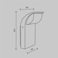 Настенный светильник (бра) Outdoor O446WL-L7GF3K — фото 16, Уличное освещение