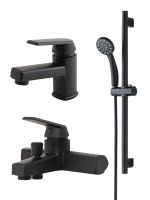 Набор смесителей с душ. гарнитуром OneLife черный арт-P02-511b — фото 5, Комплектующие для смесителей