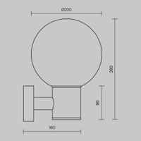 Товар: Настенный светильник (бра) Outdoor O598WL-01B - фото 2 Настенный светильник (бра) Outdoor O598WL-01B — фото 2, Уличное освещение