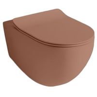 Унитаз Artceram File 2.0 подвесной безободковый цвет brown tortora FLV004 40 00 — фото 1, Подвесные унитазы