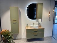 Шкафчик ORKA Salerno 30 подвесной, цвет Sardinia, ручка золото 3005749 — фото 6, Шкафы для ванной