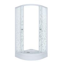 ДО Мозаика 100*100 А (3 места+сифон D90) арт-Щ0000061791 — фото 4, Душевые уголки четверть круга