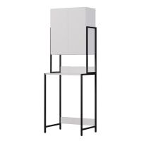 Товар: стеллаж Комфорт полки и дверцы 465 белый MFR80062WT - фото 1 стеллаж Комфорт полки и дверцы 465 белый MFR80062WT — фото 1, Стеллажи для ванной комнаты